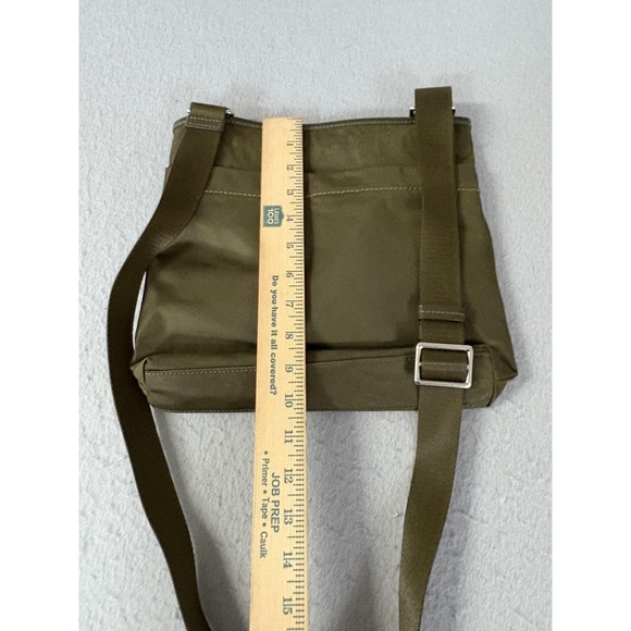 Tumi Green Nylon Crossbody Messenger Bag 13" Adjustable Strap Travel Shoulder - Picture 6 of 7